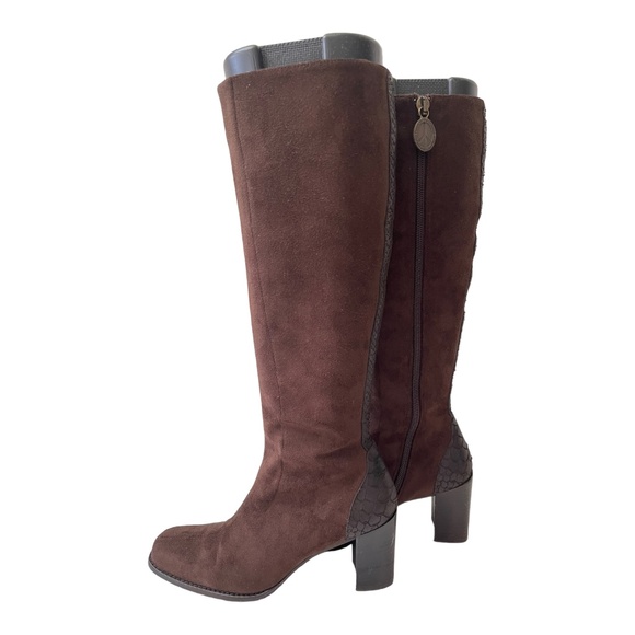 Donald J Pliner Suede Brown boots Women's Size 5 M - Picture 4 of 10